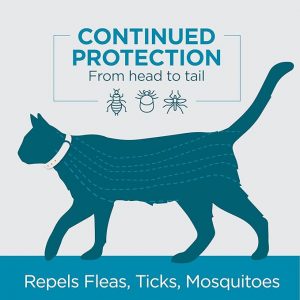 Flea and Tick Collar for Cats, 8 Months of Flea and Tick Protection, Repels Mosquitos